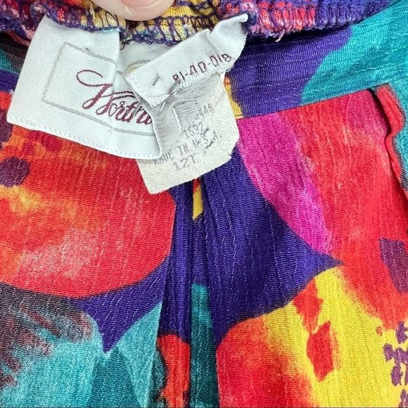 Vintage Floral Skort sz 12T {ZZ} - Picture 4 of 4